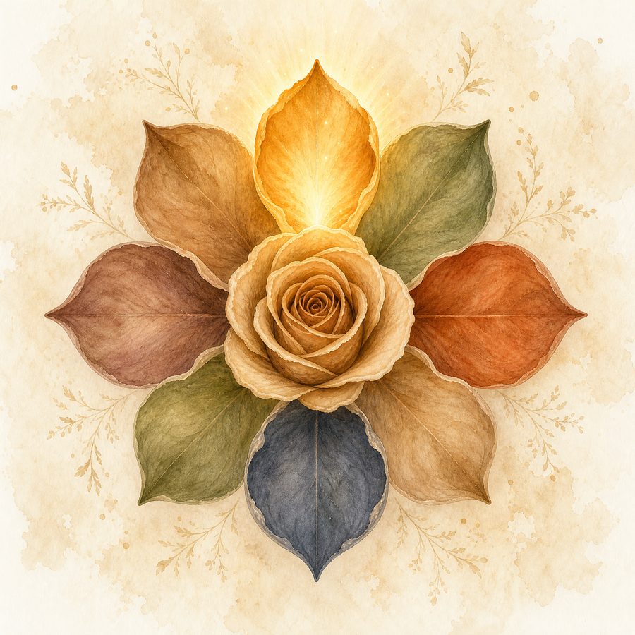 Die Rose der acht Richtungen — das Herz-Modell des Kreises